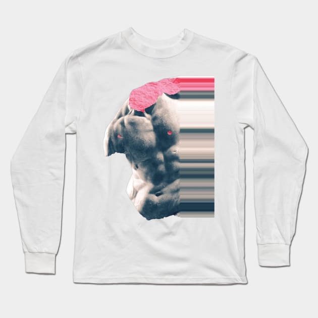 glitch statue effect Long Sleeve T-Shirt by zuzutr